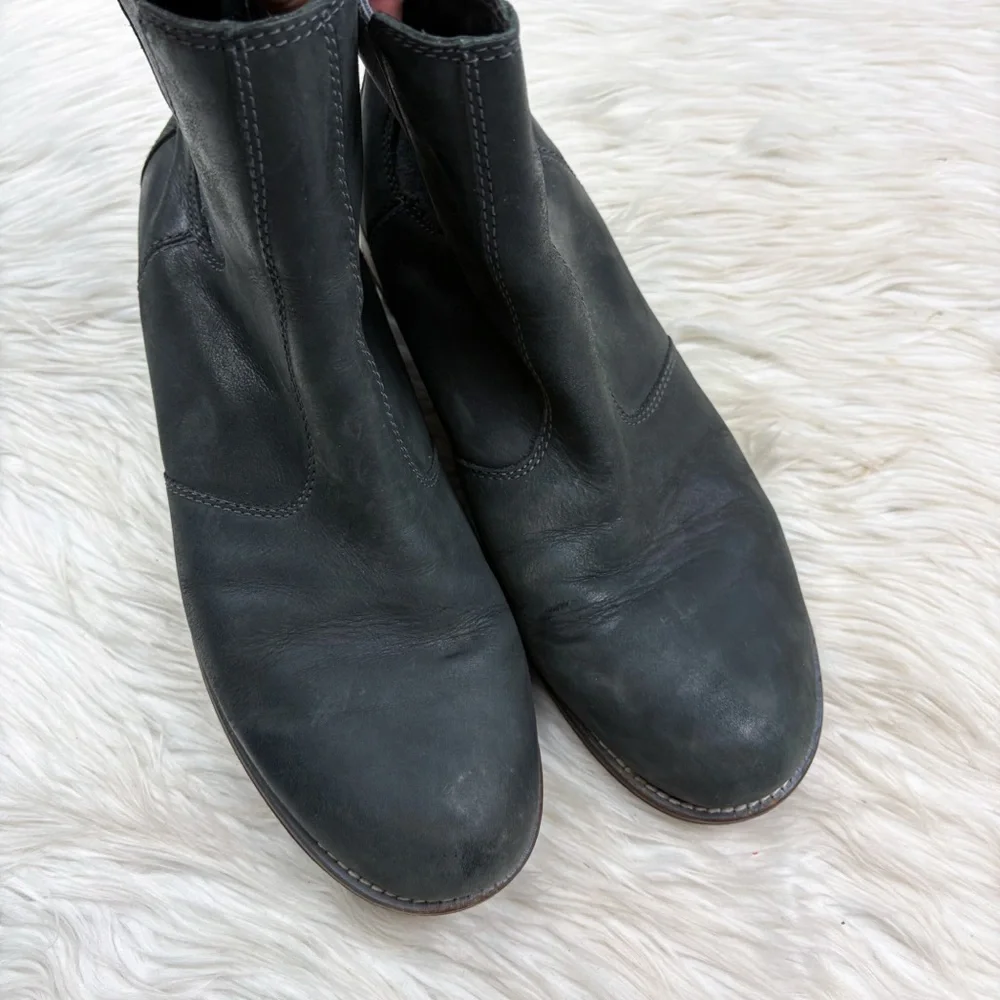 Kodiak Alma Chelsea Boots Water Resistant Leather Black Gray Womens 10